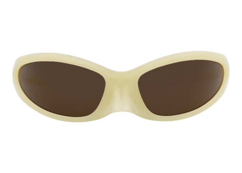 Balenciaga Shield Sunglasses Yellow/Brown (BB0251S-30013805-003)
