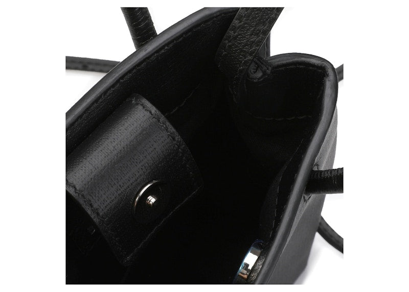 Balenciaga Shopping Phone Holder Bag Black