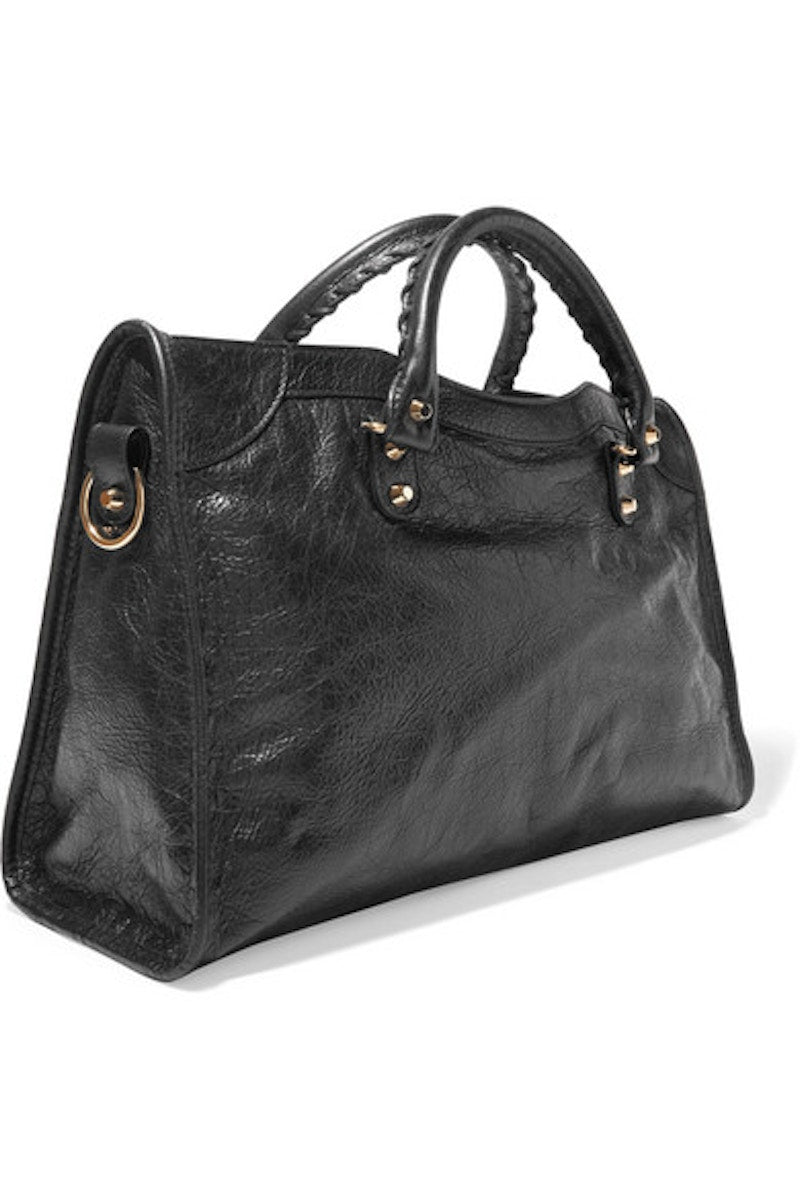 Balenciaga Short Strap Classic City Textured Black