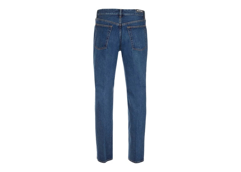 Balenciaga Slim Fit Jeans Blue
