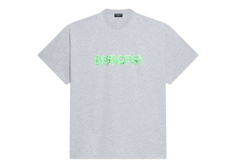 Balenciaga Slime Oversized T-shirt Gray/Green