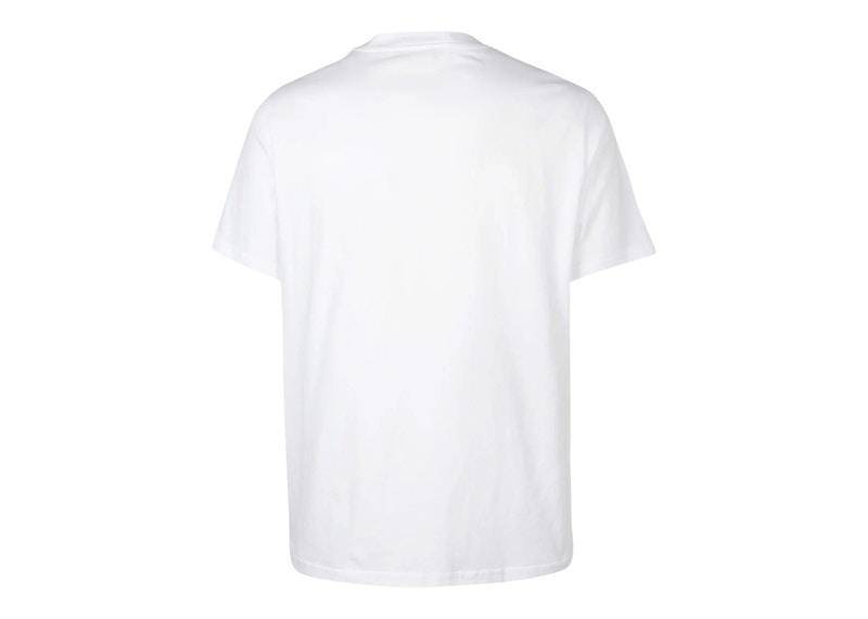 Balenciaga Small Logo Print Regular Fit Cotton T-Shirt White/Black
