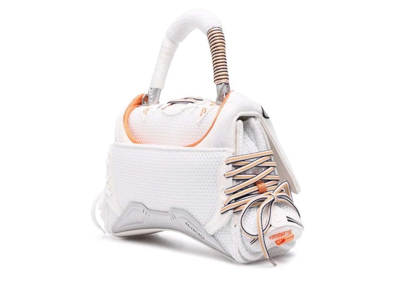 Balenciaga Sneakerhead Top Handle Small White/Orange