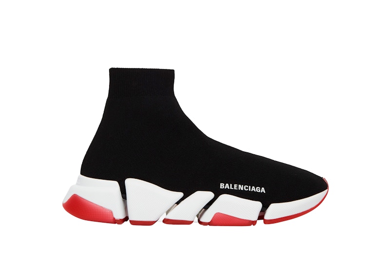 Balenciaga Speed 2.0 Bicolor Transparent Red Sole (Women's)