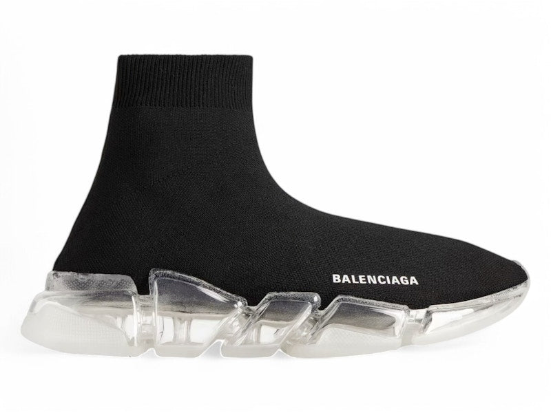 Balenciaga Speed 2.0 Clear Sole Black White