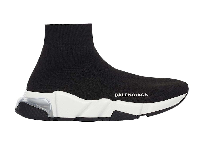 Balenciaga Speed Clear Sole Black White (Women's)