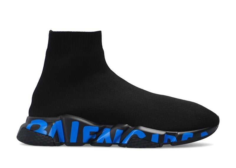 Balenciaga Speed Graffiti Black Blue