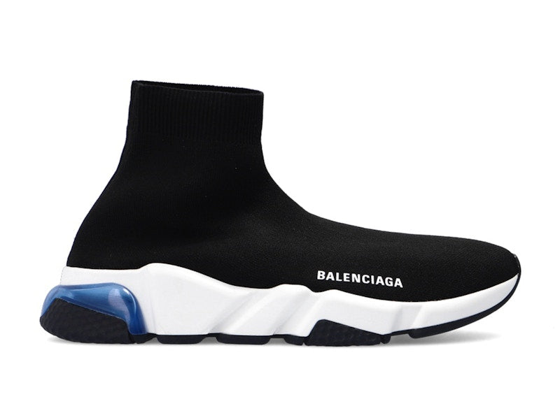 Balenciaga Speed Trainer Black Blue Clear Sole