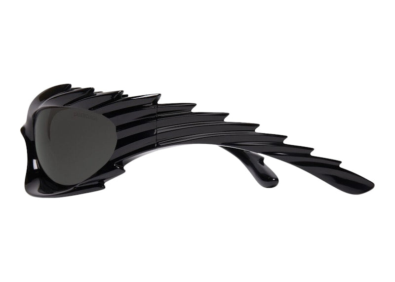 Balenciaga Spike Rectangle Sunglasses Black
