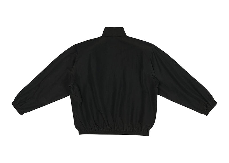 Balenciaga Sporty B Oversized Tracksuit Nylon Jacket Black/Black Logo