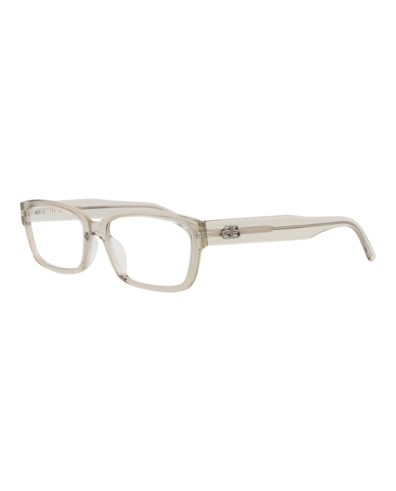 Balenciaga Square-Frame Acetate Optical Frames Beige Beige Transparent (BB0065O-30008235-006)
