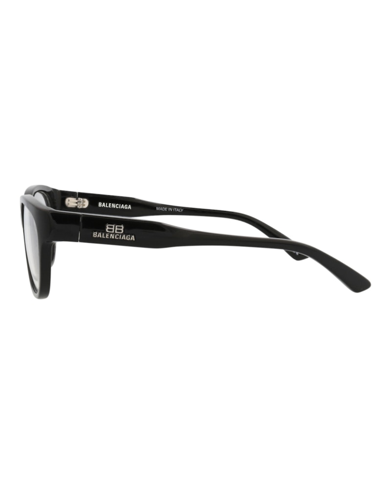 Balenciaga Square-Frame Acetate Optical Frames Black Black Transparent (BB0214O-30011975-001)