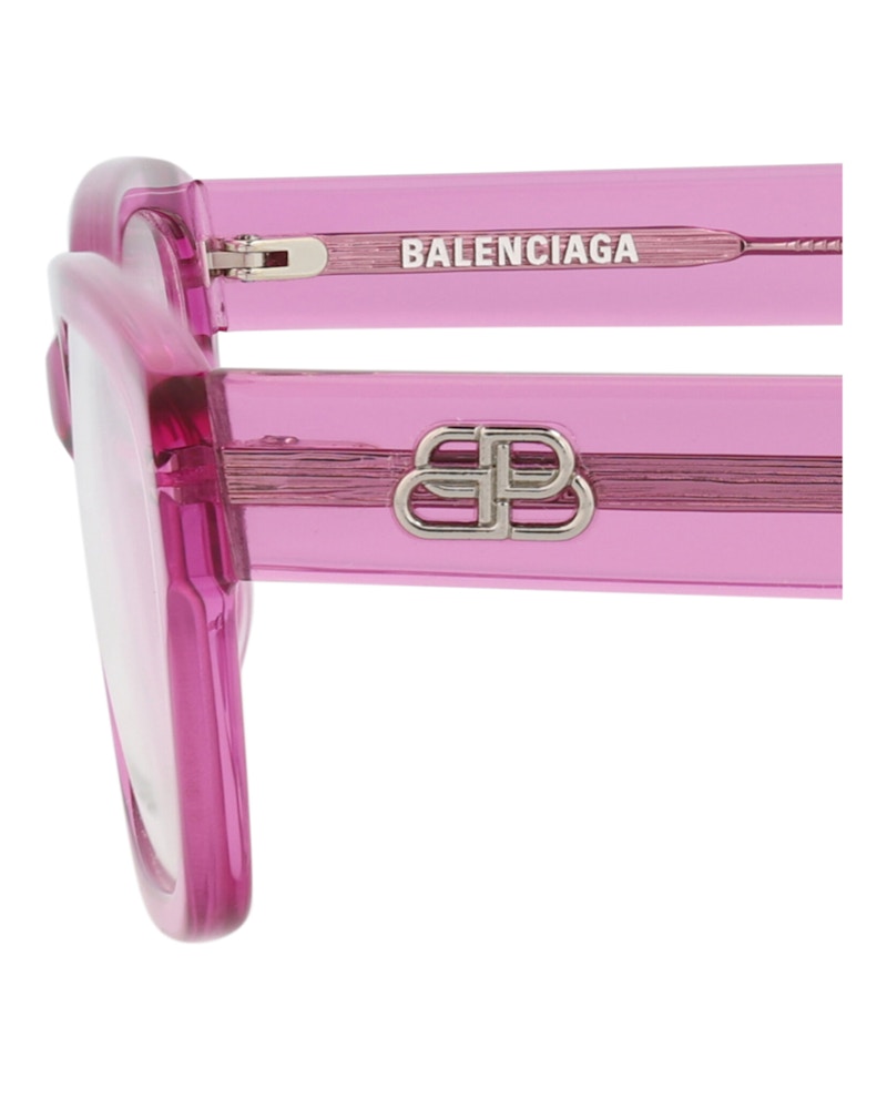 Balenciaga Square-Frame Acetate Optical Frames Pink Pink Transparent (BB0065O-30008235-007)