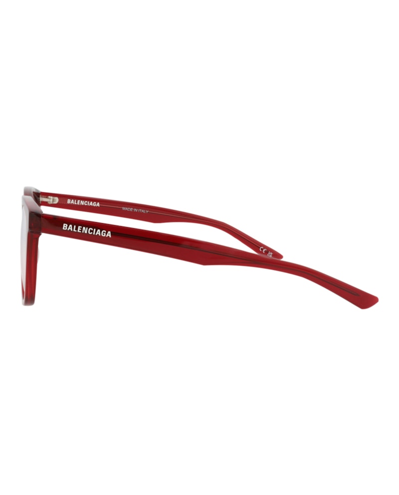 Balenciaga Square-Frame Acetate Optical Frames Red Red Transparent (BB0078O-30008400-006)
