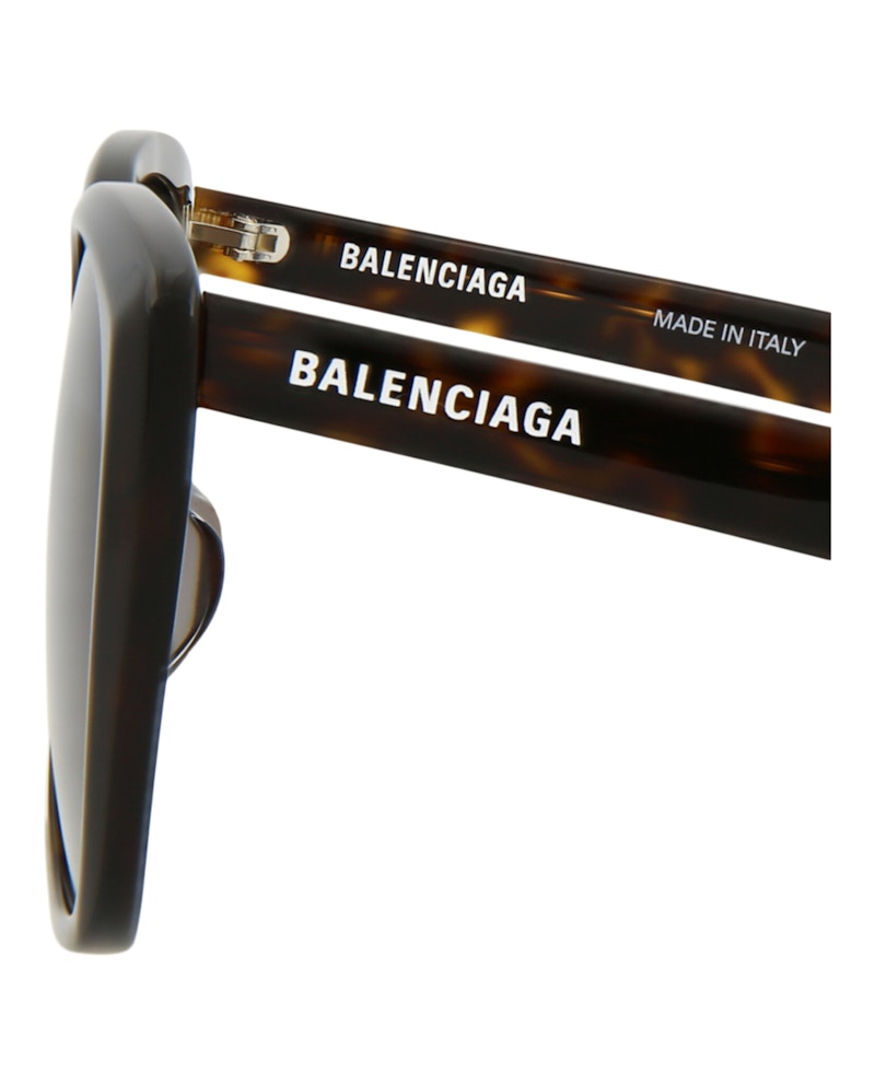 Balenciaga Square-Frame Acetate Sunglasses Havana/Havana/Brown (BB0175SA-30011345-002)