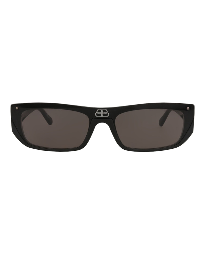 Balenciaga Square-Frame Injection Sunglasses Black Black Grey (BB0080S-30008402-001)
