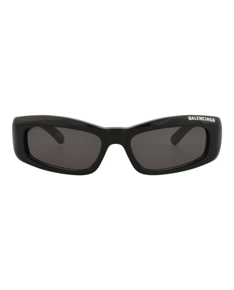 Balenciaga Square-Frame Recycled Acetate Sunglasses Black Black Grey (BB0266S-30013986-001)