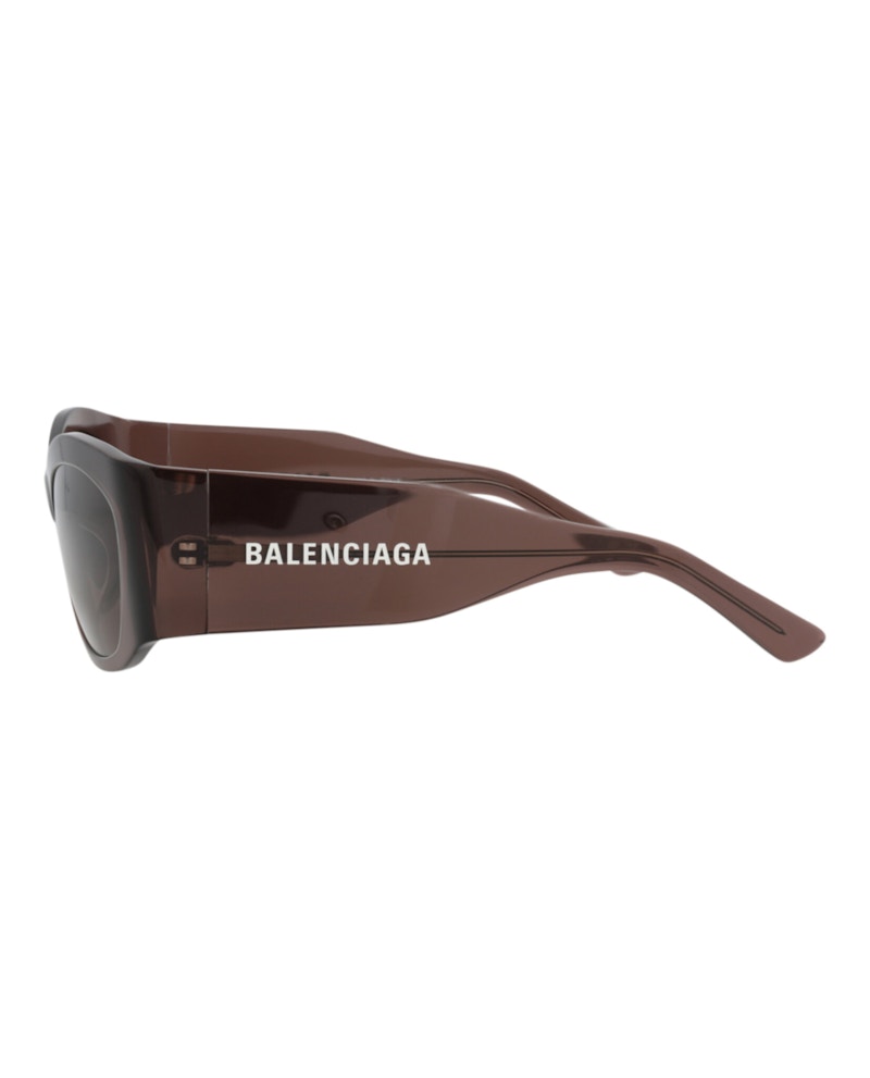 Balenciaga Square-Frame Recycled Acetate Sunglasses Brown Brown Grey (BB0329S-30014894-004)