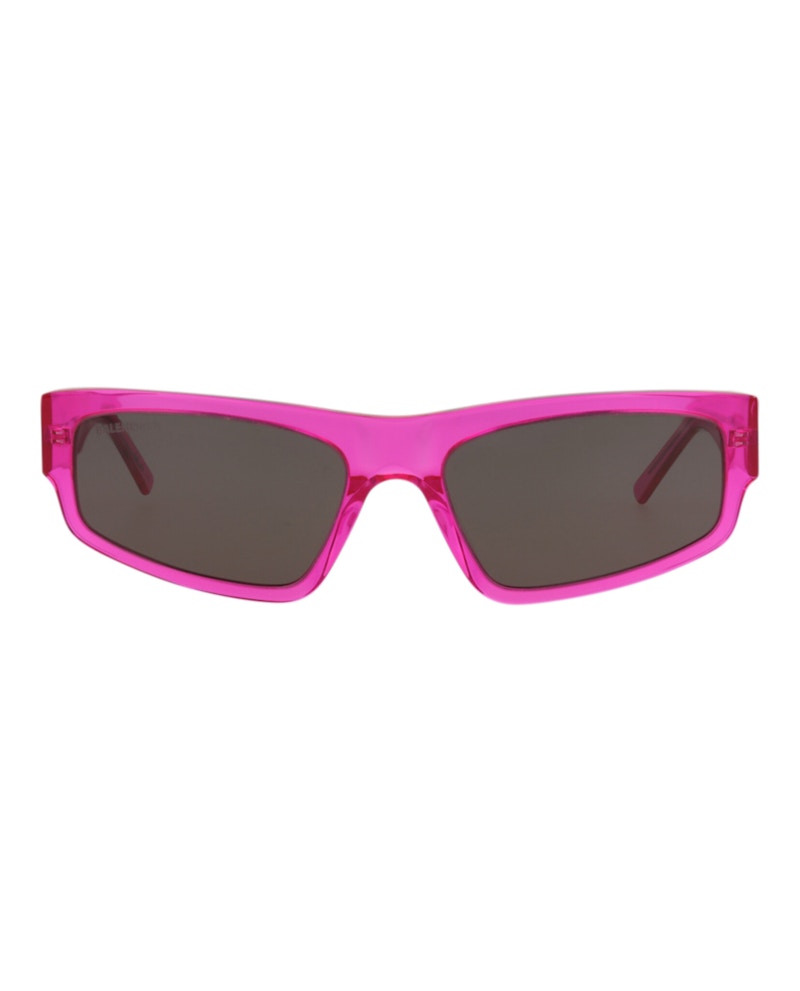 Balenciaga Square-Frame Recycled Acetate Sunglasses Fuchsia Fuchsia Grey (BB0305S-30014522-005)
