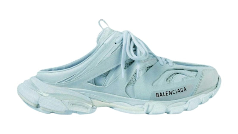 Balenciaga Track Mule Runners Light Blue Black