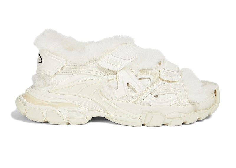 Balenciaga Track Sandal Fake Fur Beige (Women's)
