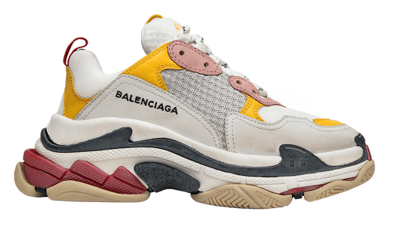Balenciaga Triple S Cream Yellow Red (2019) (Women's)