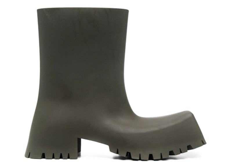 Balenciaga Trooper Rubber Boot Dark Green (Women's)