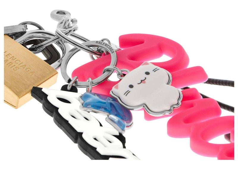 Balenciaga Turner Keychain Multicolored