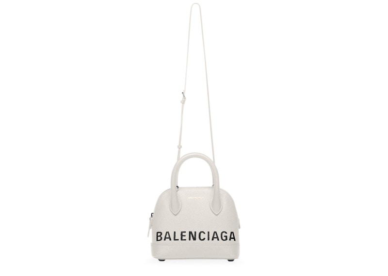 Balenciaga Ville Top Handle XXS White/Black
