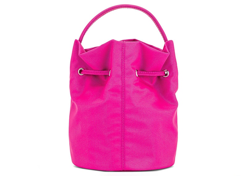 Balenciaga Wheel Drawstring Bag XS Pink
