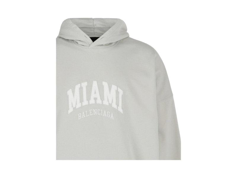 Balenciaga Wide Fit Miami Hoodie Shell White