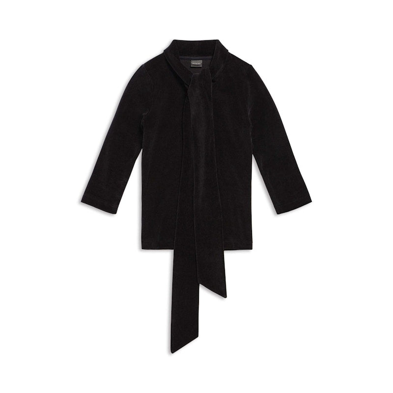 Balenciaga Women'S Scarf Fitted Turtleneck in Black Black