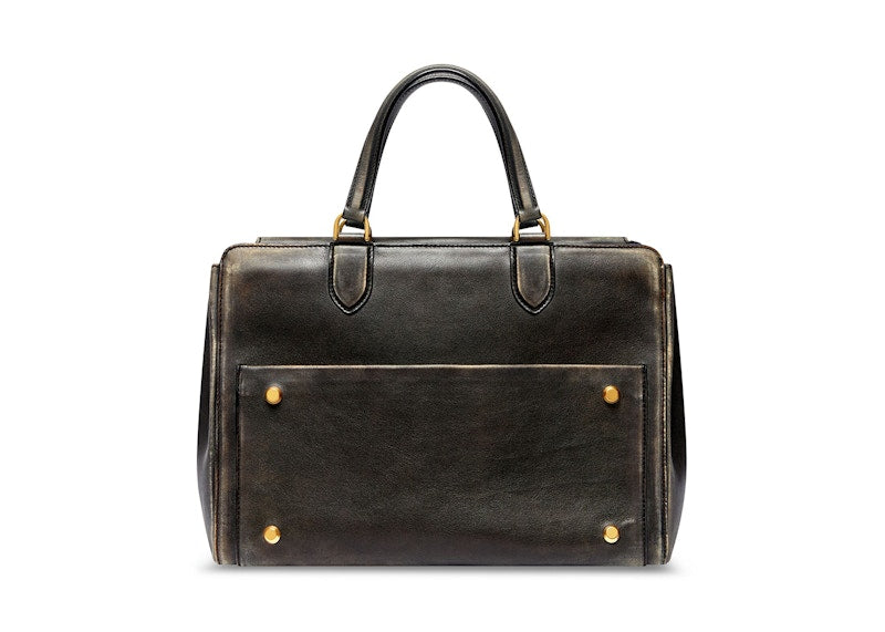 Balenciaga Women's Money Medium Tote Bag Used Effect Black