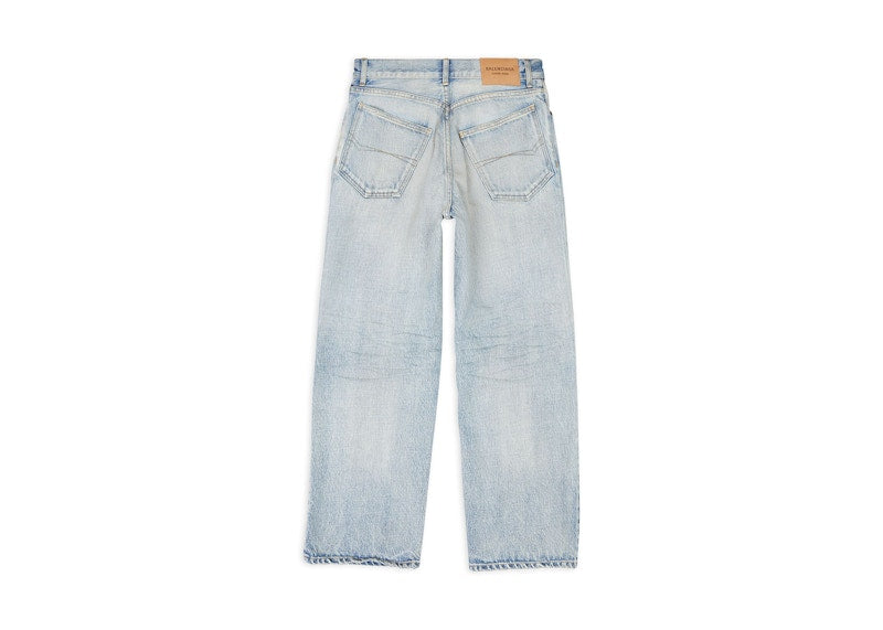 Balenciaga Women's Ankle Cut Japanese Authentic Denim Jeans Light Blue
