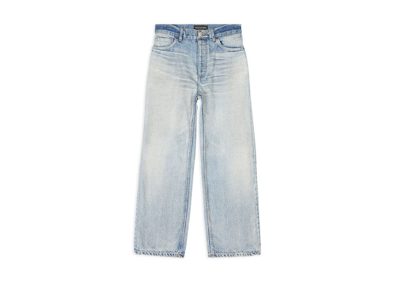 Balenciaga Women's Ankle Cut Japanese Authentic Denim Jeans Light Blue
