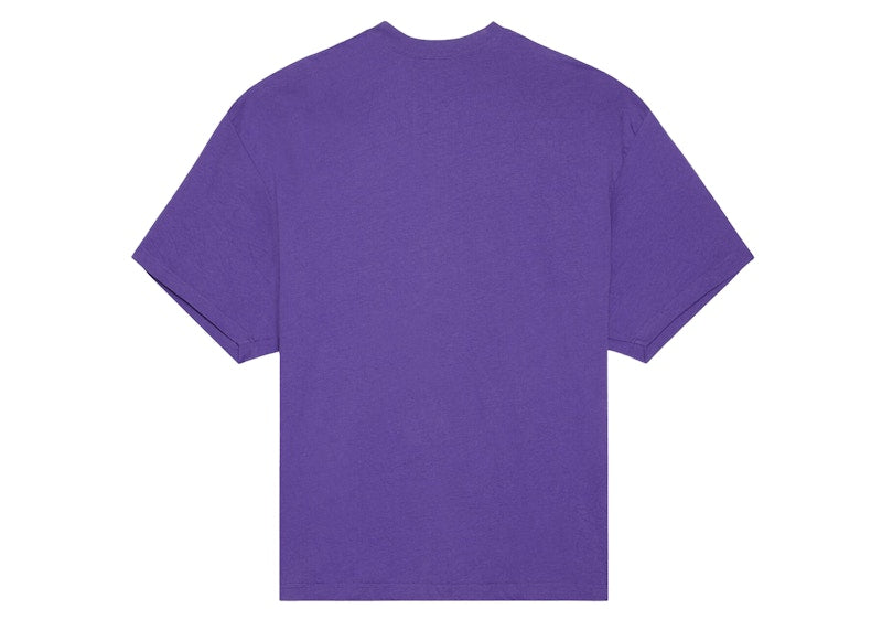 Balenciaga Womens Bebe Worn-out T-shirt Purple