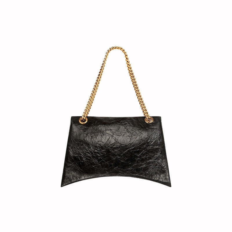 Balenciaga Womens Crush Large Chain Bag Black