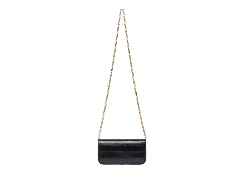 Balenciaga Women's Gossip Wallet On Chain Black