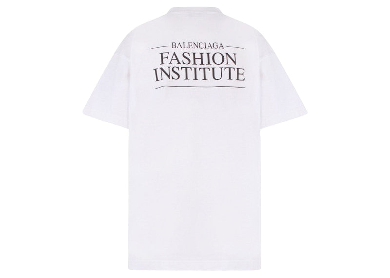 Balenciaga Women's Logo Print T-Shirt White
