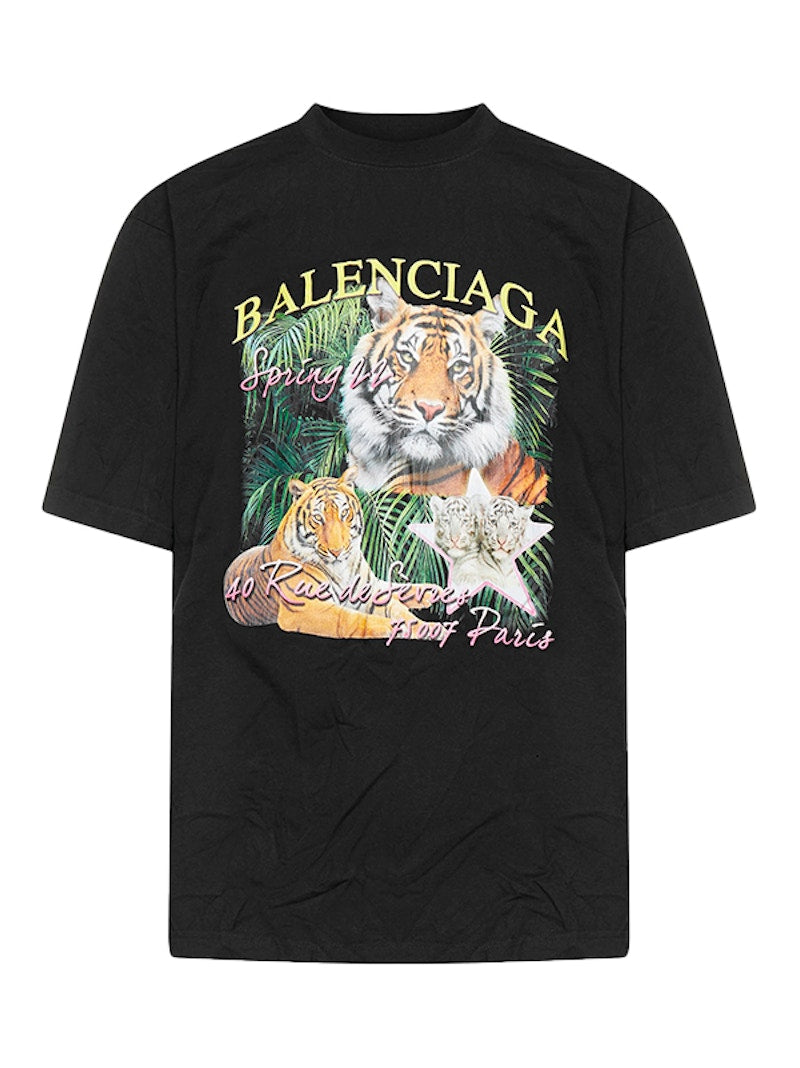 Balenciaga Year Of The Tiger T-Shirt Black/Multi