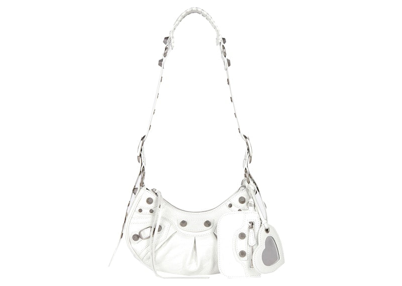Balenciaga Le Cagole Shoulder Bag XS White