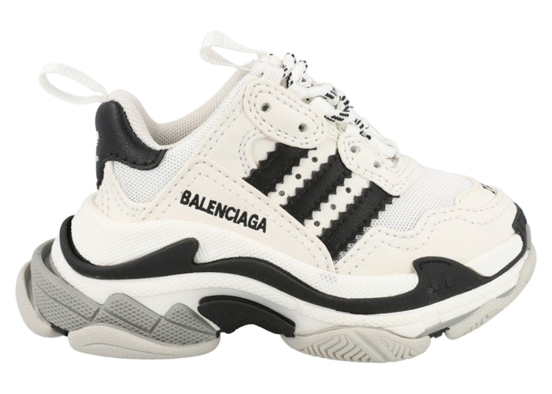 Balenciaga x Adidas Triple S Sneaker White Black (Kid's)