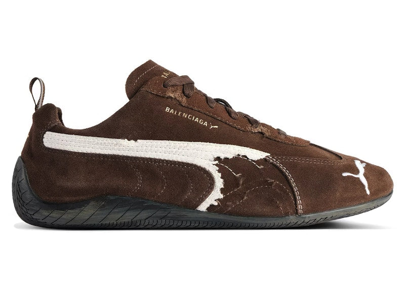 Balenciaga x Puma Speedcat Suede Distressed Brown White