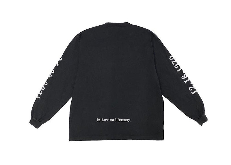 Balenciaga x Yeezy DMX, A Tribute Longsleeve T-Shirt Faded Black
