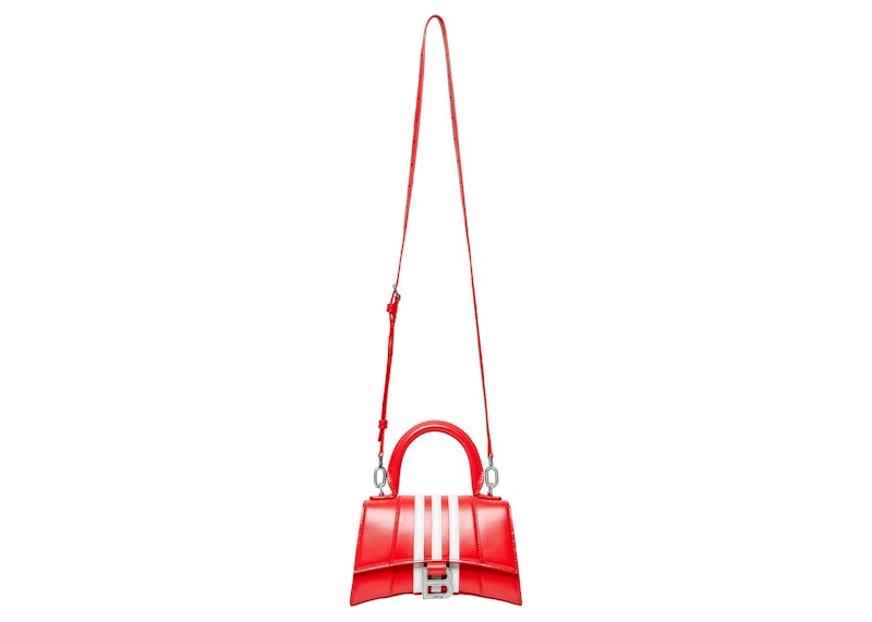 Balenciaga x adidas Hourglass XS Box Handbag Red