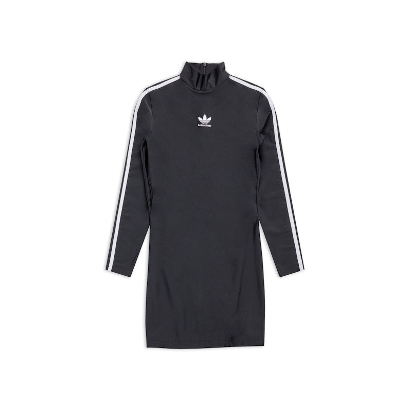 Balenciaga x adidas Long Sleeve Mini Dress Black