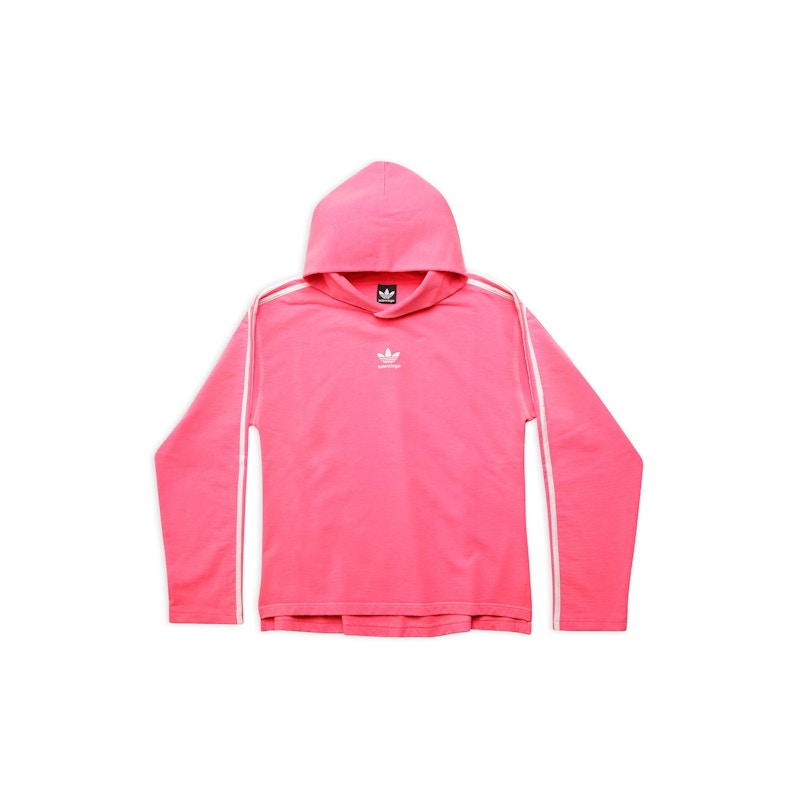 Balenciaga x adidas No Rib Hoodie Medium Fit Neon Pink