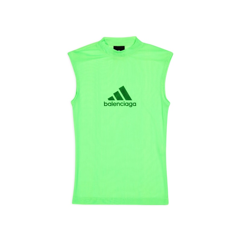 Balenciaga x adidas Sleeveless Fitted Top Fluo Green