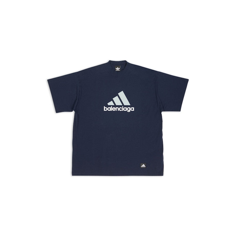 Balenciaga x adidas T-Shirt Oversized Navy Blue