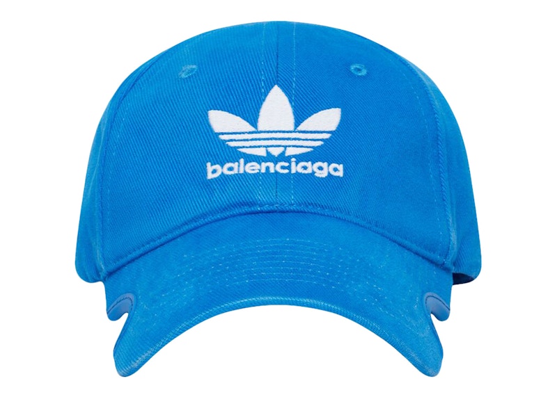 Balenciaga x adidas Trefoil Balenciaga Logo Cap Blue/White